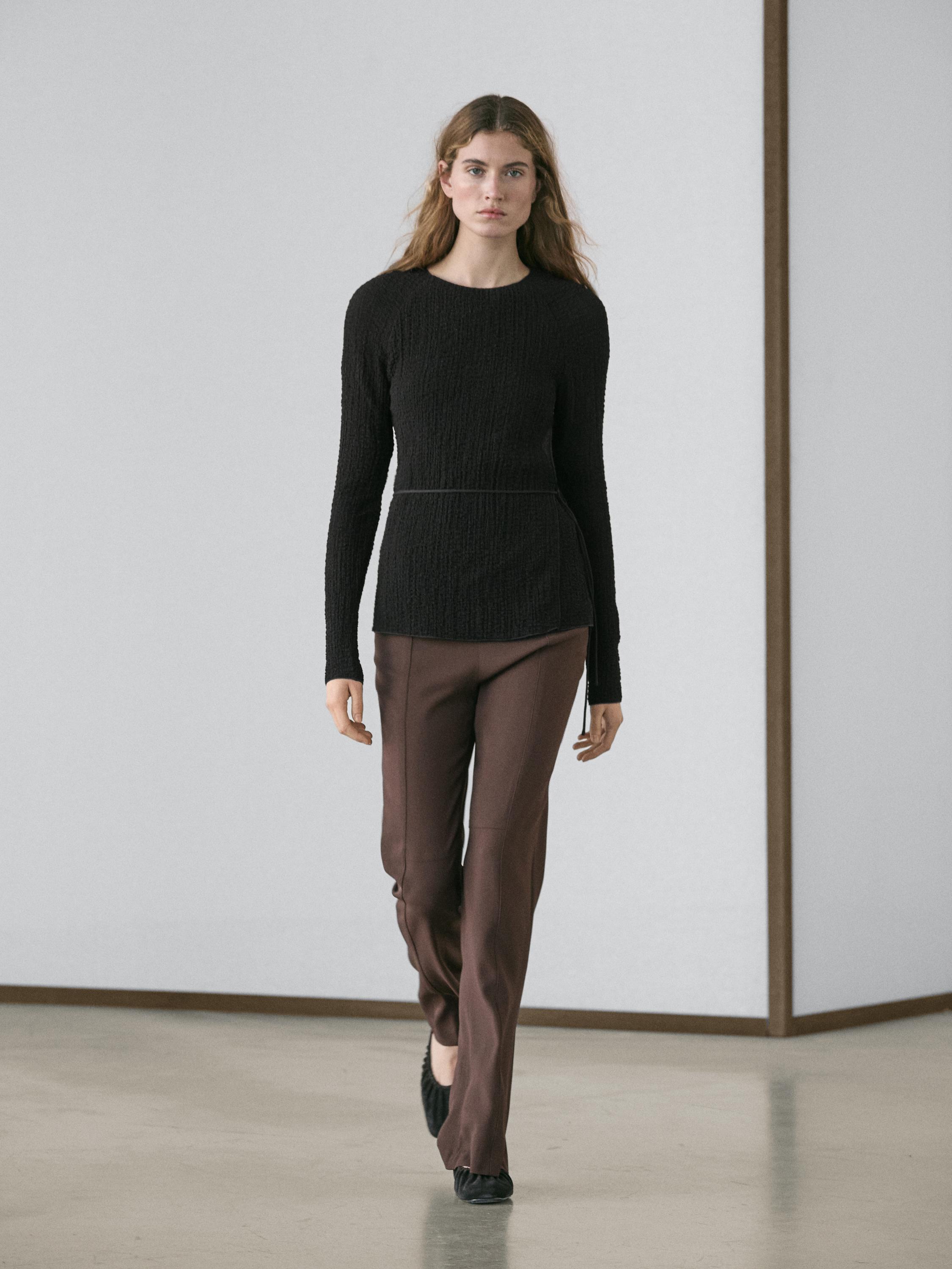 T-shirt with tie detail